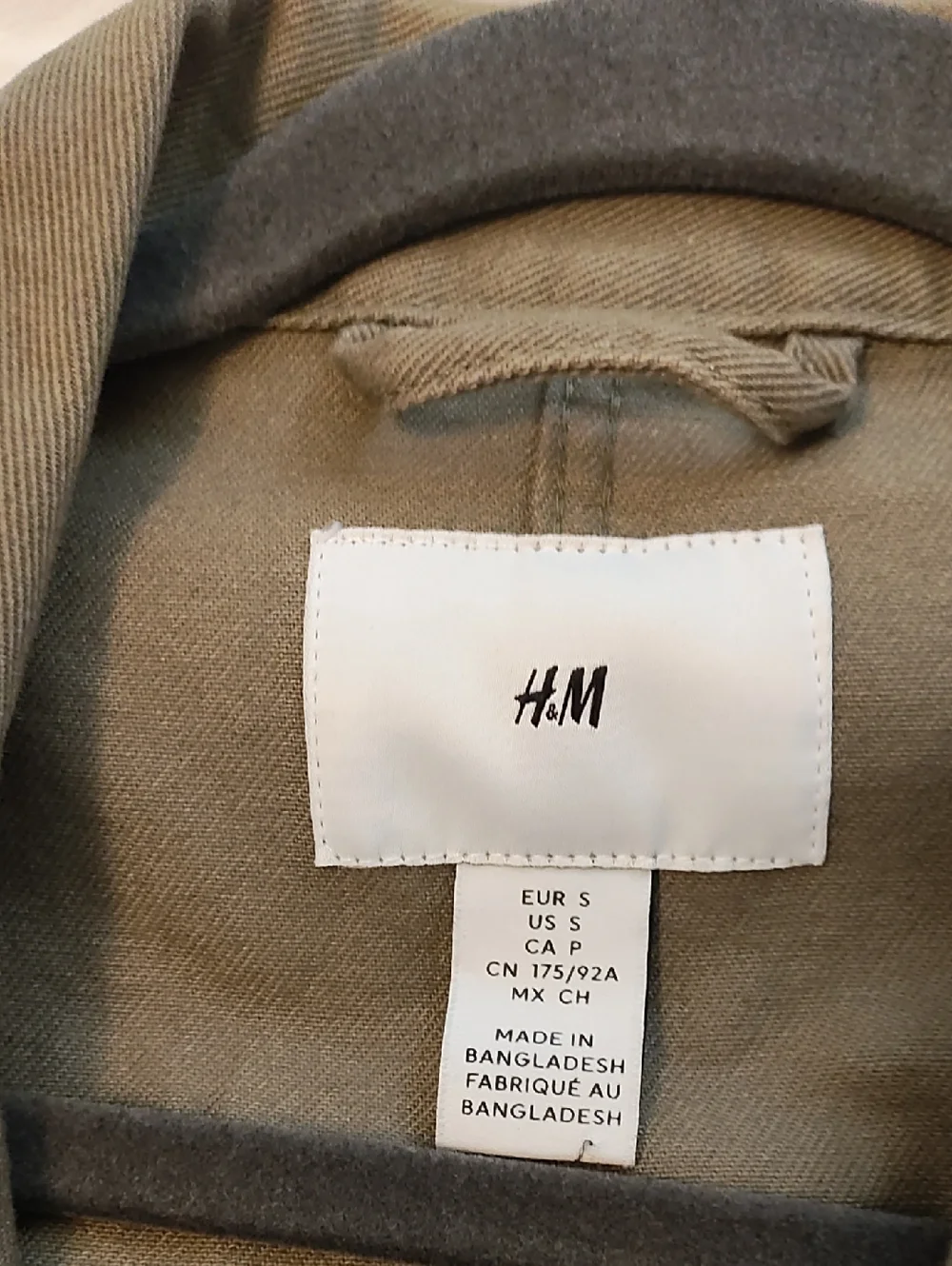 H&M Jean Jacket in Olive - Picture 2 of 3